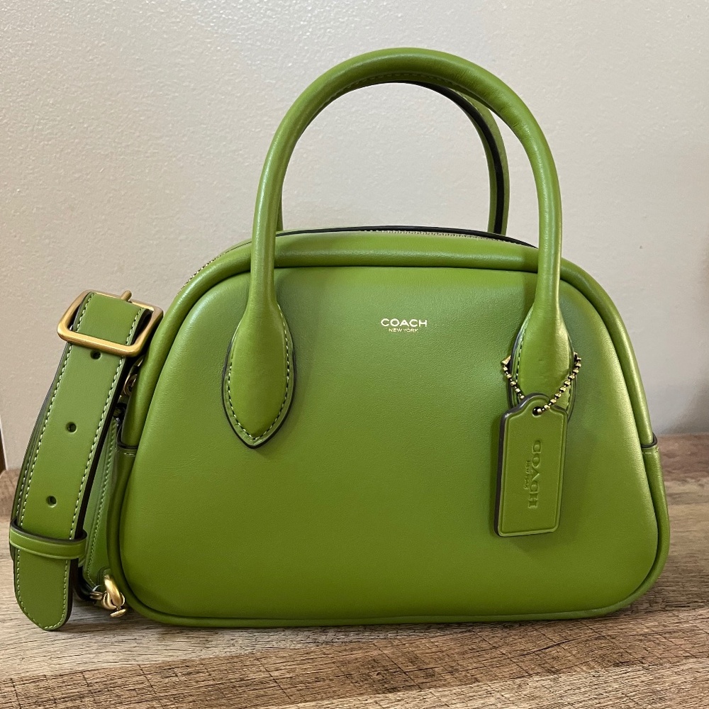 Coach Borough Bowling Bag in Dark Lime